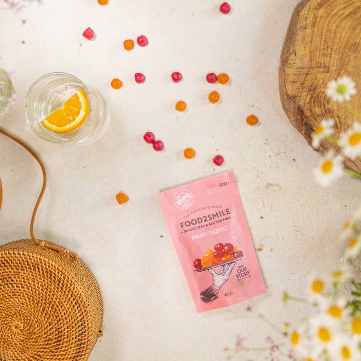 Food2Smile - Wholesale Gummy - Sugar-free candy with fruit flavour | Fruit-tastic 8x85 gram2