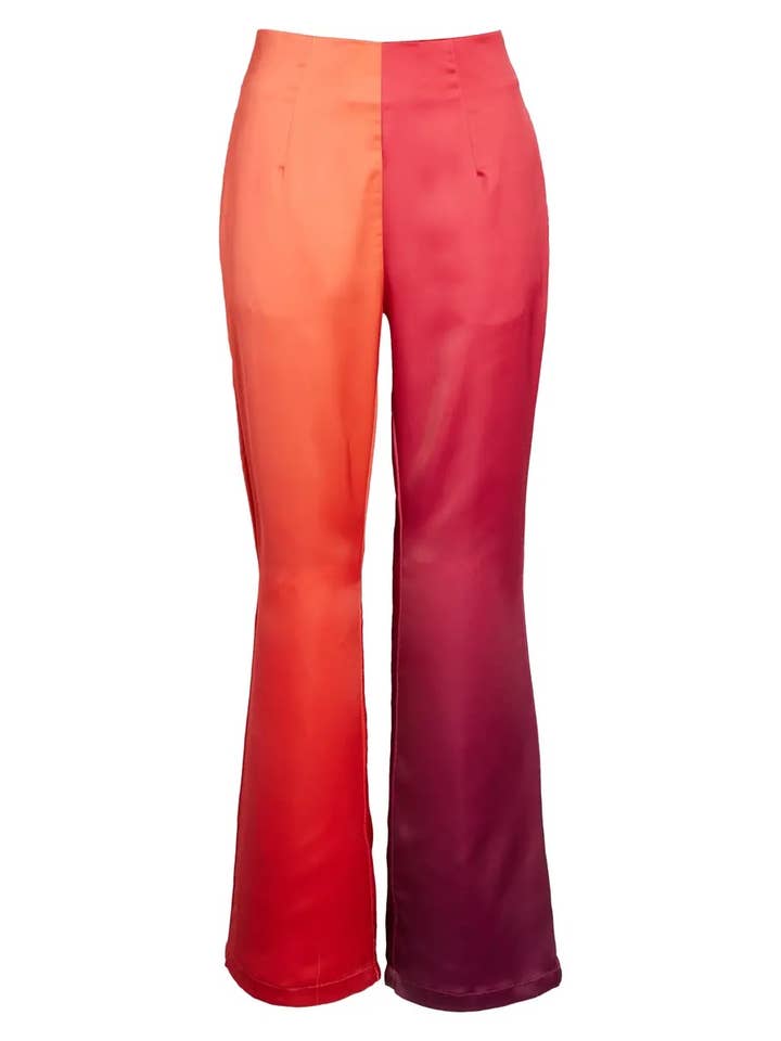 MULTI Dalston Multi-Tone High Waisted Trousers for wholesale on Faire5