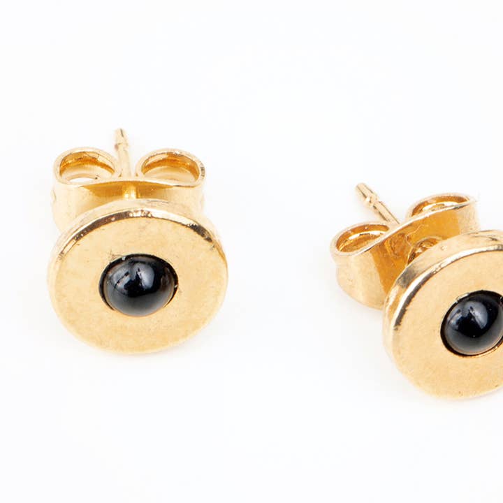 Boucles d'oreilles Andréa quartz noir pour la vente par LaParitaine