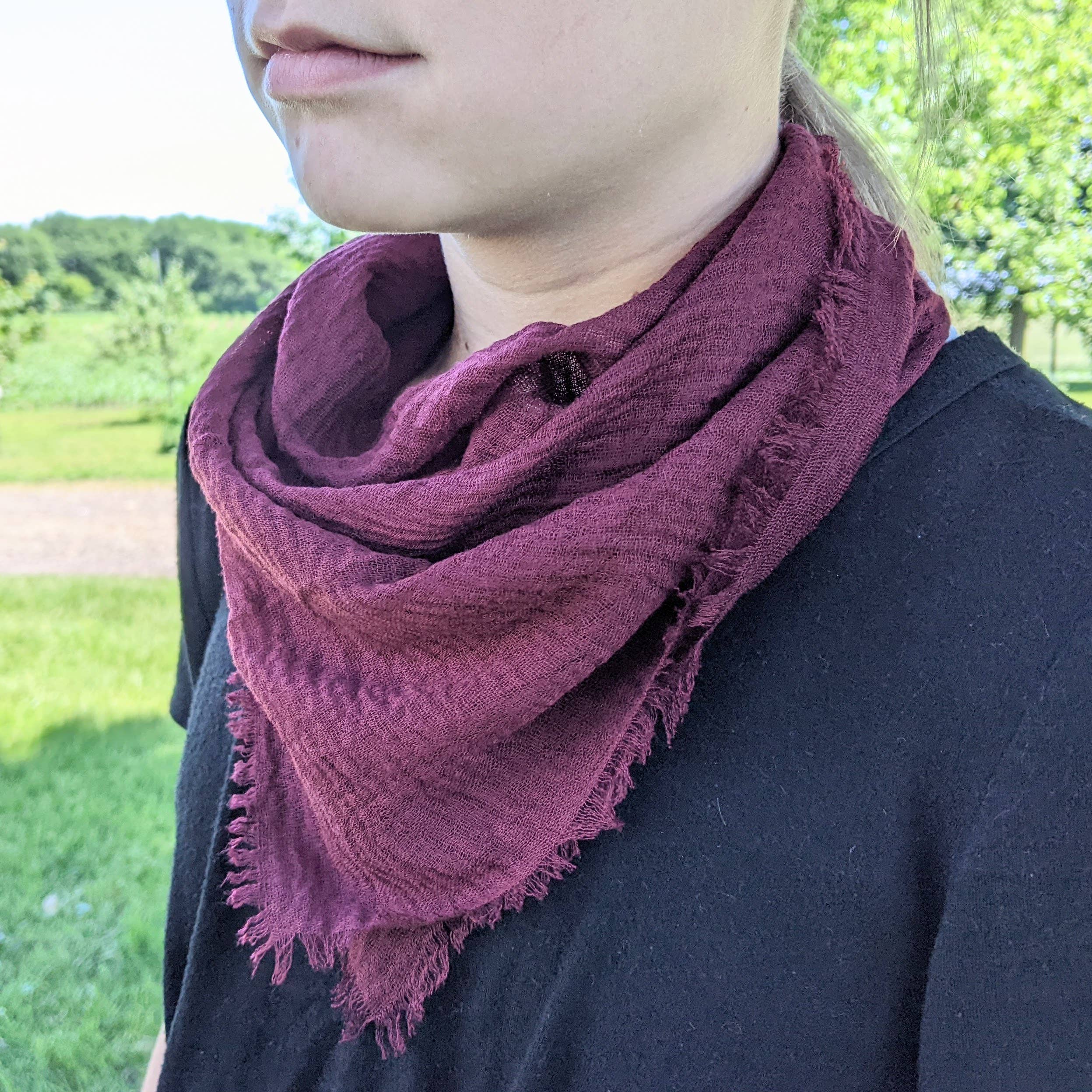 Multi Colored Gauze MYSTERY BOX Lightweight Square Scarves. Set of 10 for wholesale on Faire3