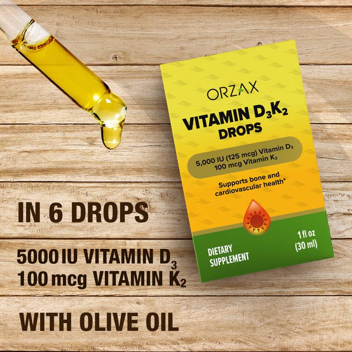 ORZAX - Wholesale Oral Supplement/Vitamin - Vitamin D3K2 Drops