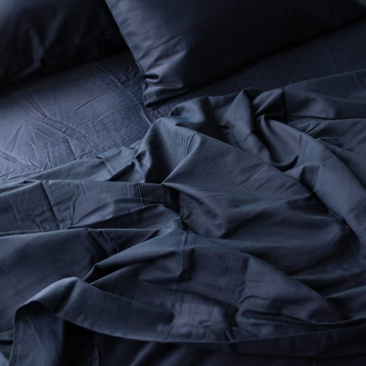 Nest Essentials - Wholesale Sheet Set - 300 TC Cotton Sheet Set- Made in India- Navy Blue6