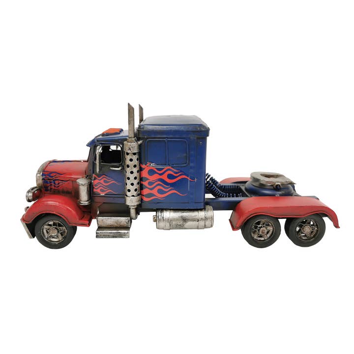 Optimus Prime Blue Semi-Truck Metal Model for wholesale by Boxman