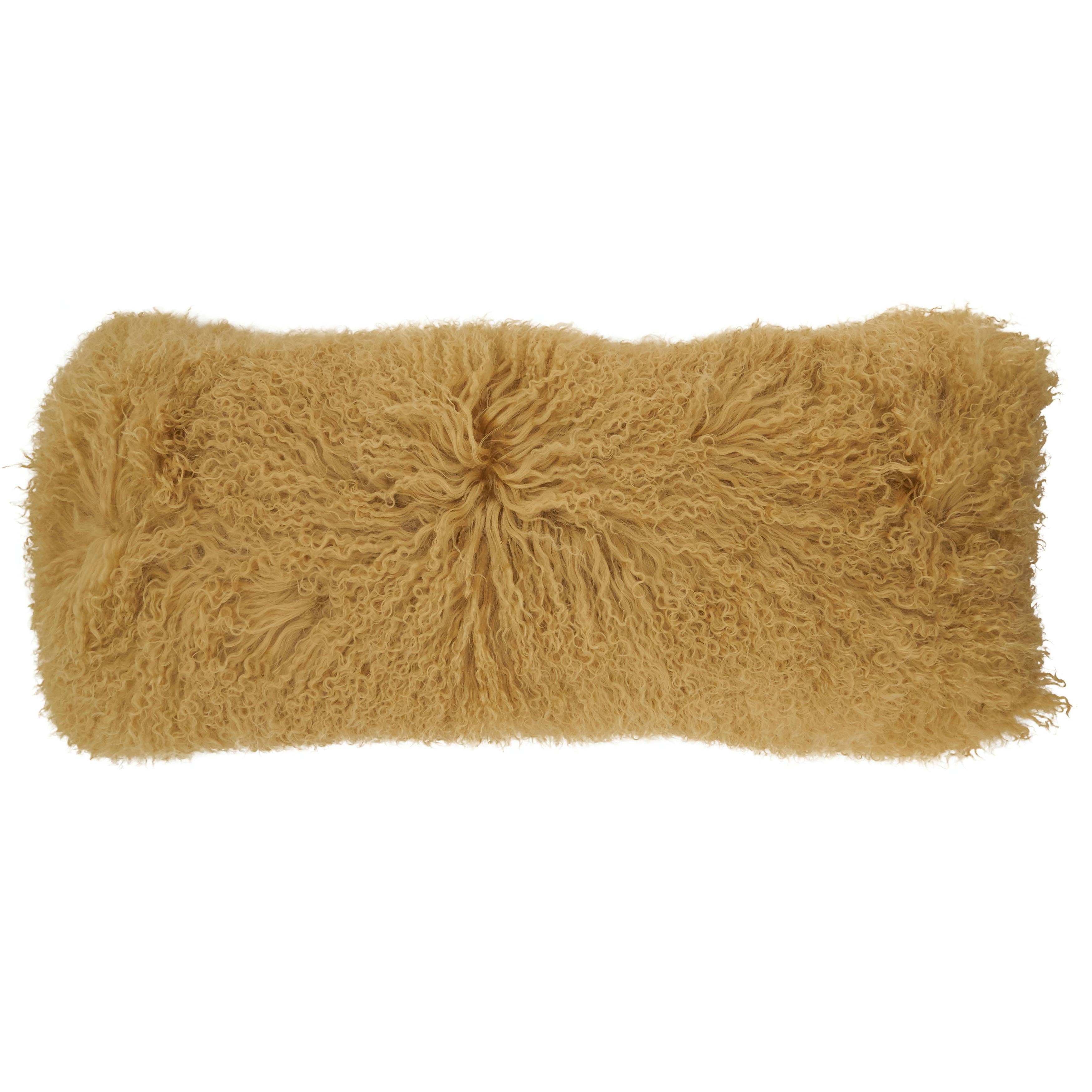 Saro Lifestyle - Wholesale Throw/Decorative Pillow - Mongolian Lamb Fur Pillow - Poly Filled4