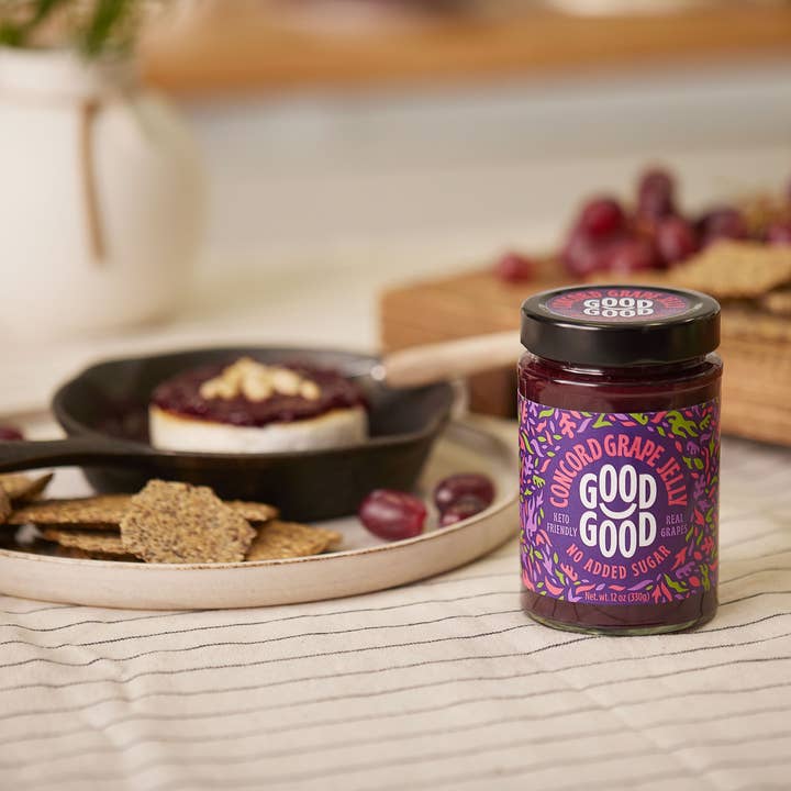 GOOD GOOD - Vente Confiture/gelée - Gelée de raisin Concord - Sans sucre ajouté