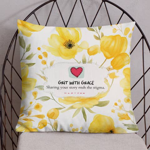 Coussin Botanique pour Amoureux des Fleurs pour la vente par Grit with Grace, LLC