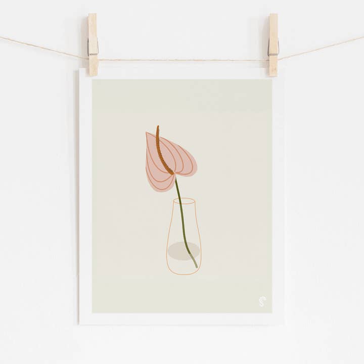 Anthurium Art Print for wholesale by SHAWNA CHAN