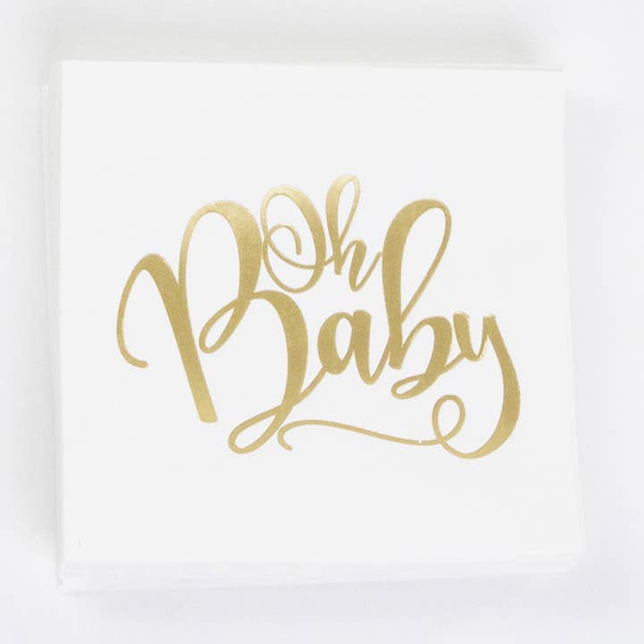Paper Party Napkins - Oh Baby for wholesale by ThreeTwoOne