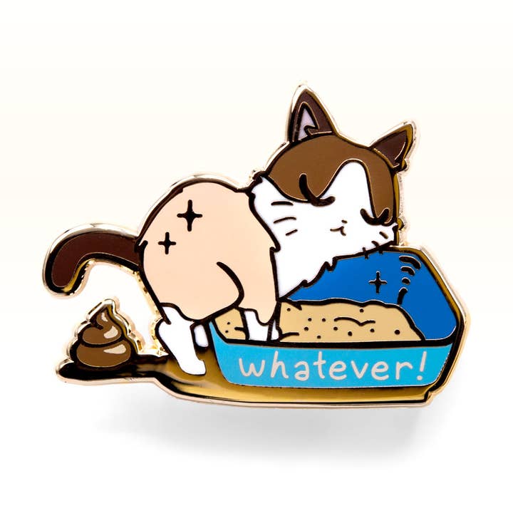 Uanset hvad (Snowshoe Cat) Emalje Pin, fars dag gave for engroshandel hos Flair Fighter