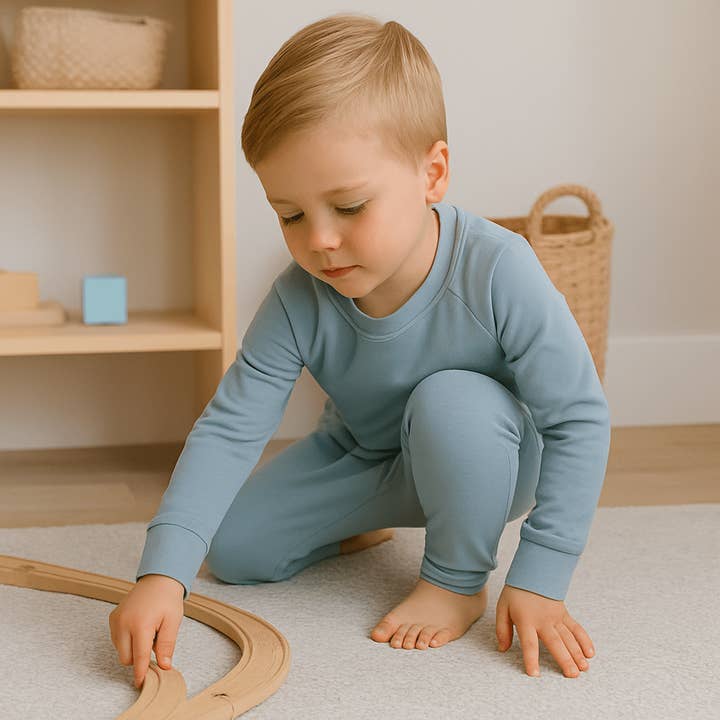 Set de jogger con cuello redondo - Mercury French Terry para venta al por mayor de Sweet Bamboo