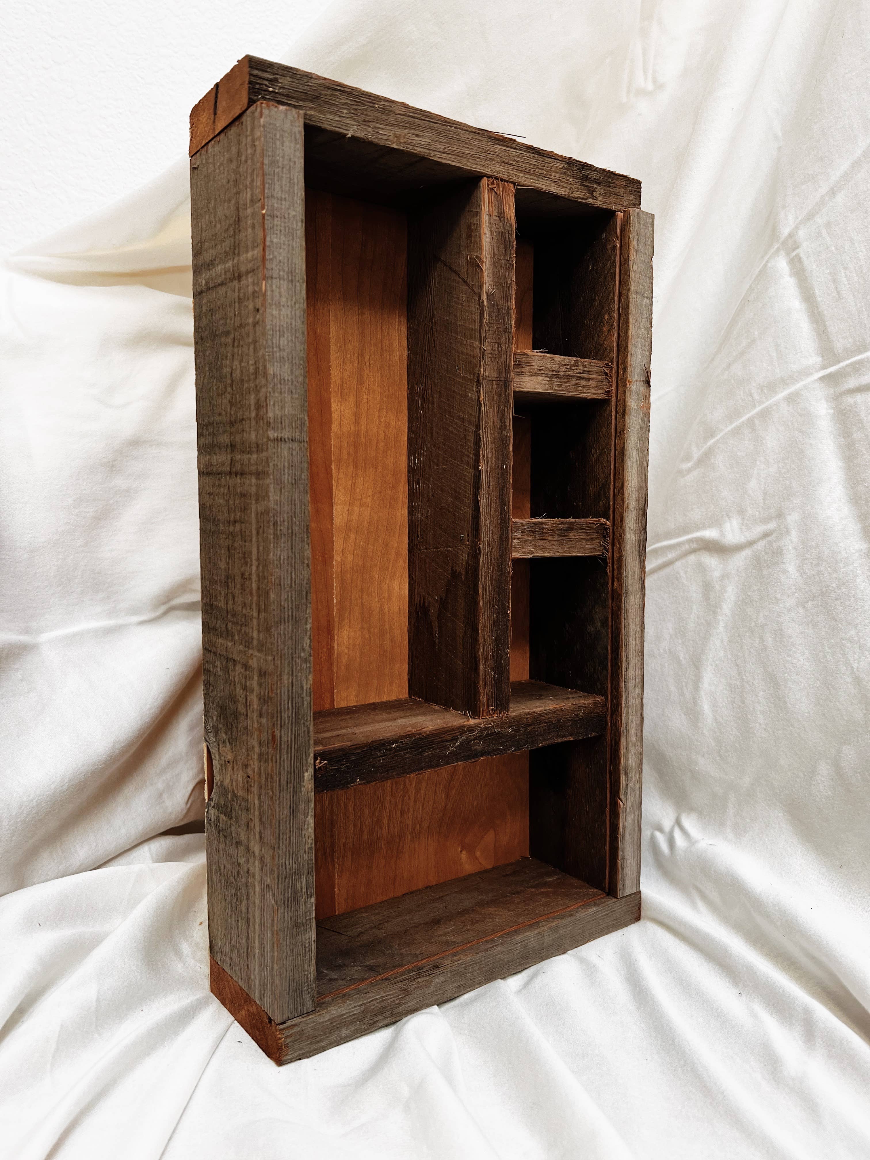 Alibi Interiors - Wholesale Wall Mounted Shelf - Reclaimed Wood Heritage Shelf Box Shadow Box2