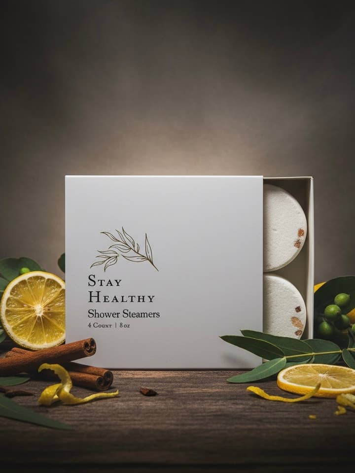 Stay Healthy- Immunity Blend l Shower Steamer Gift Set for wholesale by Woodsy Homelife