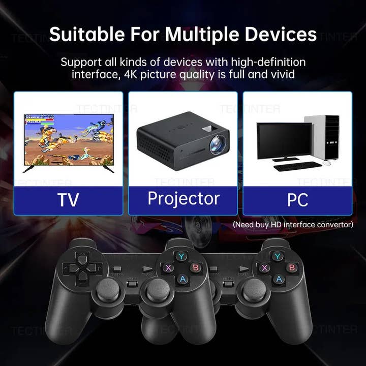 Nice Stuff Sales - Wholesale Electronic Toy - Kids & Baby - Console with 20.000 retro games and 2 wireless controls