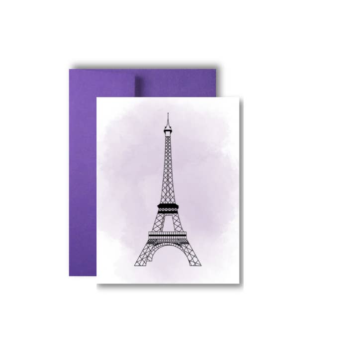 Eiffel Tower Birthday Greeting Card- Paris for wholesale by Brandi Creations Design Studio