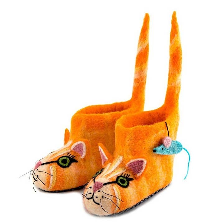 Sew Heart Felt - Wholesale Slippers - Kids - Ginger Cat Children's Slippers