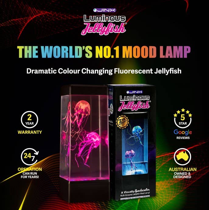 JINX LUMINOUS JELLYFISH - Wholesale Night Light - Jinx Luminous Jellyfish Mood Lamp3