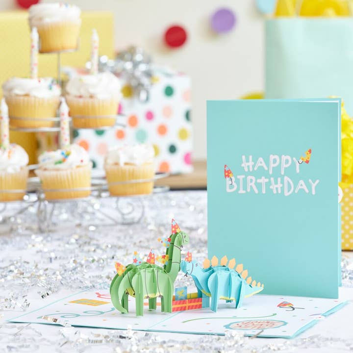 Lovepop Cards - Wholesale Birthday Card - Birthday Dinosaurs 5''x7'' Card, Birthday Cards