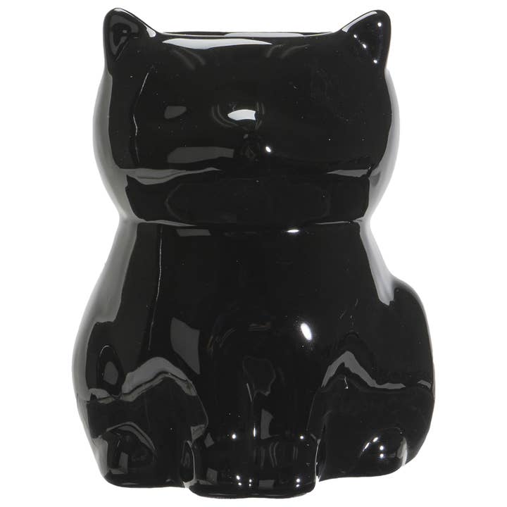 Pacific Trading - Wholesale Oil Warmer - Shiny Black Cat Oil Burner5