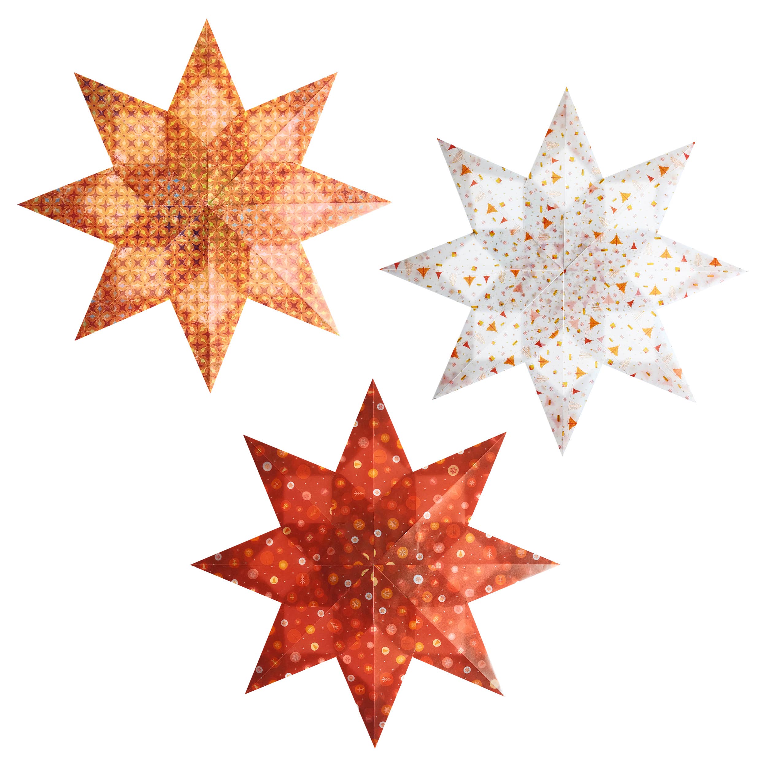 URSUS® / Buntpapierfabrik Ludwig Bähr GmbH & Co. KG - Wholesale Craft Supplies - Transparent window stars large, assortment 032