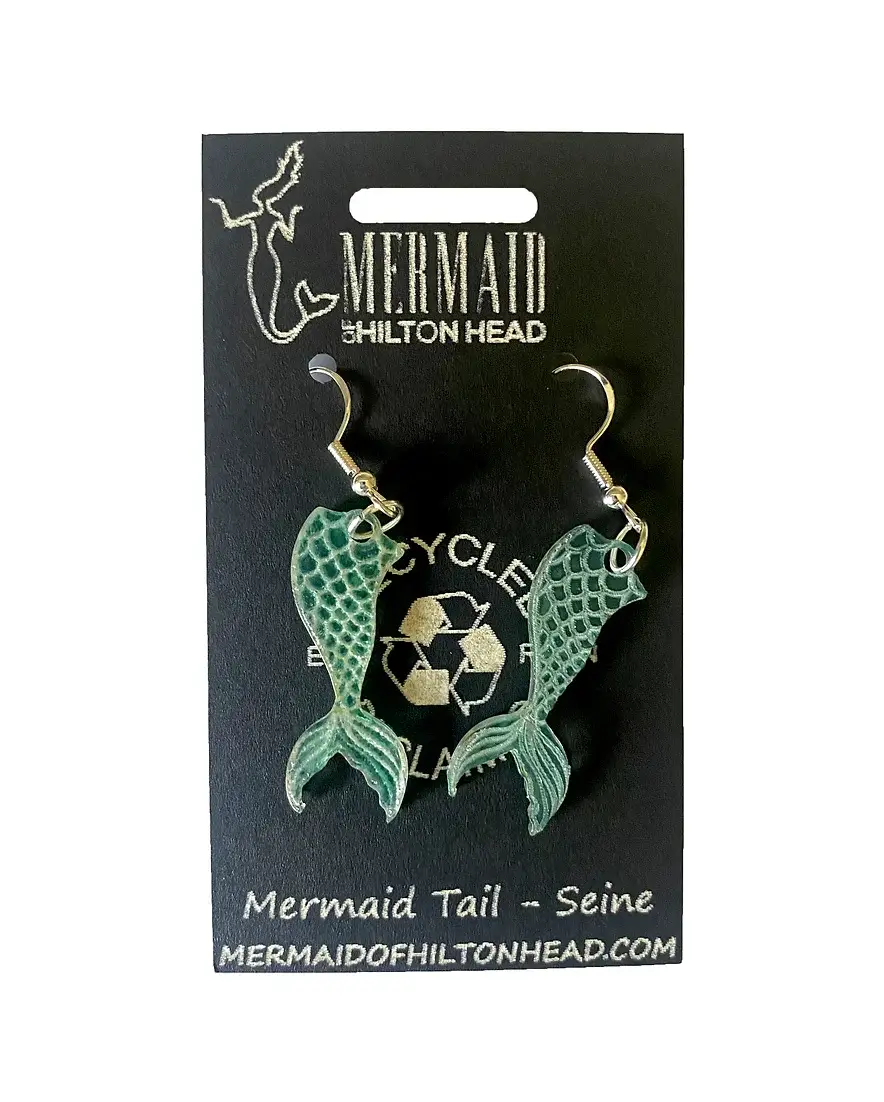 Mermaid of Hilton Head - Wholesale Dangle Earrings - Ocean Earrings - Made From Recycled Materials3