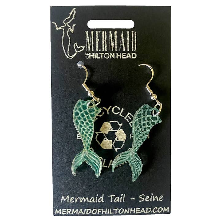 Mermaid of Hilton Head - Vendita all'ingrosso Orecchini pendenti - Orecchini Ocean realizzati con materiali riciclati3