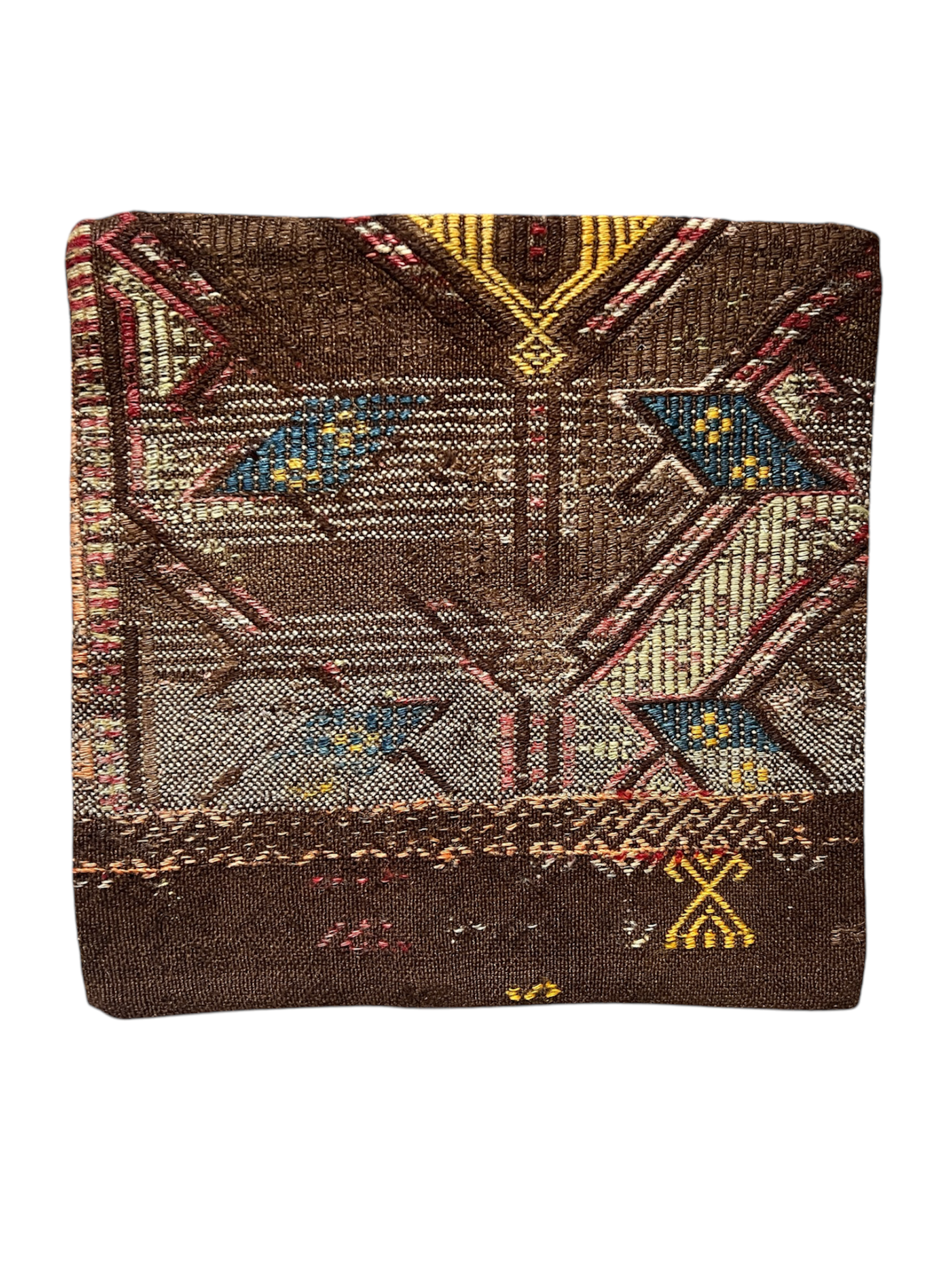Cristina Cisneros - Vendita all'ingrosso Fodera cuscino decorativo - Copricuscino rustico vintage Kilim in lana e cotone0