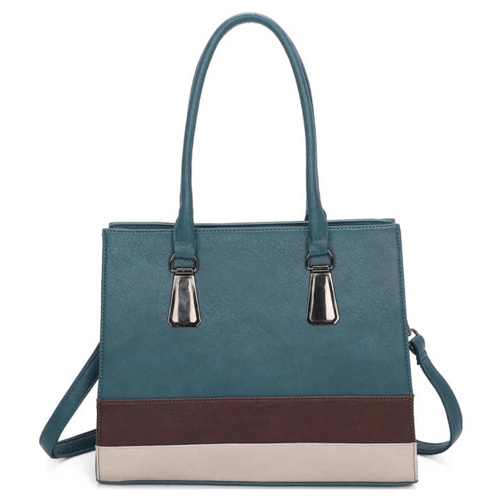 Superbia - Venta al por mayor Bolso con asas - Mujer - Bolsa de mano clásica con múltiples compartimentos, tamaño A4, bolsa de trabajo, bandolera
