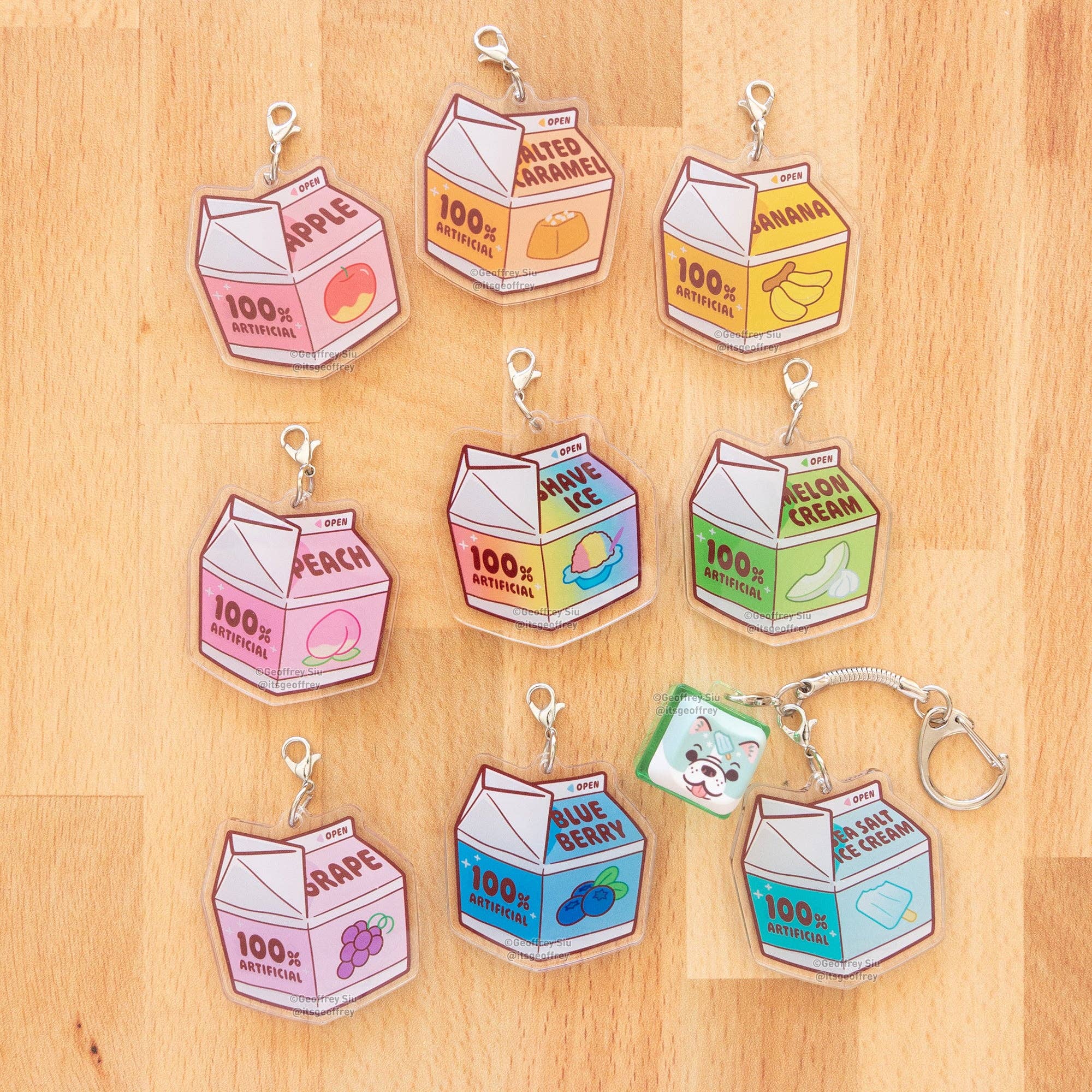 Geoffrey Siu Art LLC - Wholesale Keychain - Unisex - Series 5 Creamy Clicky Keychain Blind Bag2
