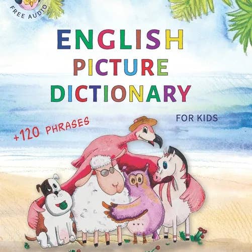 Books by splitShops - Wholesale Reference - English Picture Dictionary for kids: A board game, colors, numbers, shapes, ABC, first words and phrases - Paperback