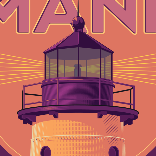 The Mighty Mitten - Wholesale Art Print - Manistee - Michigan Travel Art Print4