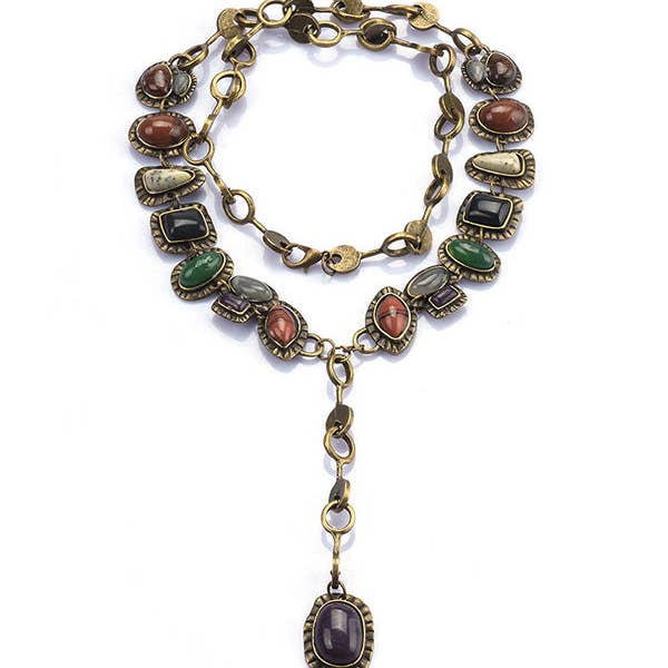 COPPER Beaded Chains Necklaces Accessories for wholesale on Faire