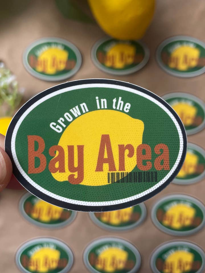 Geteeld in de Bay Area | Sticker voor wholesale door Lemonade51o