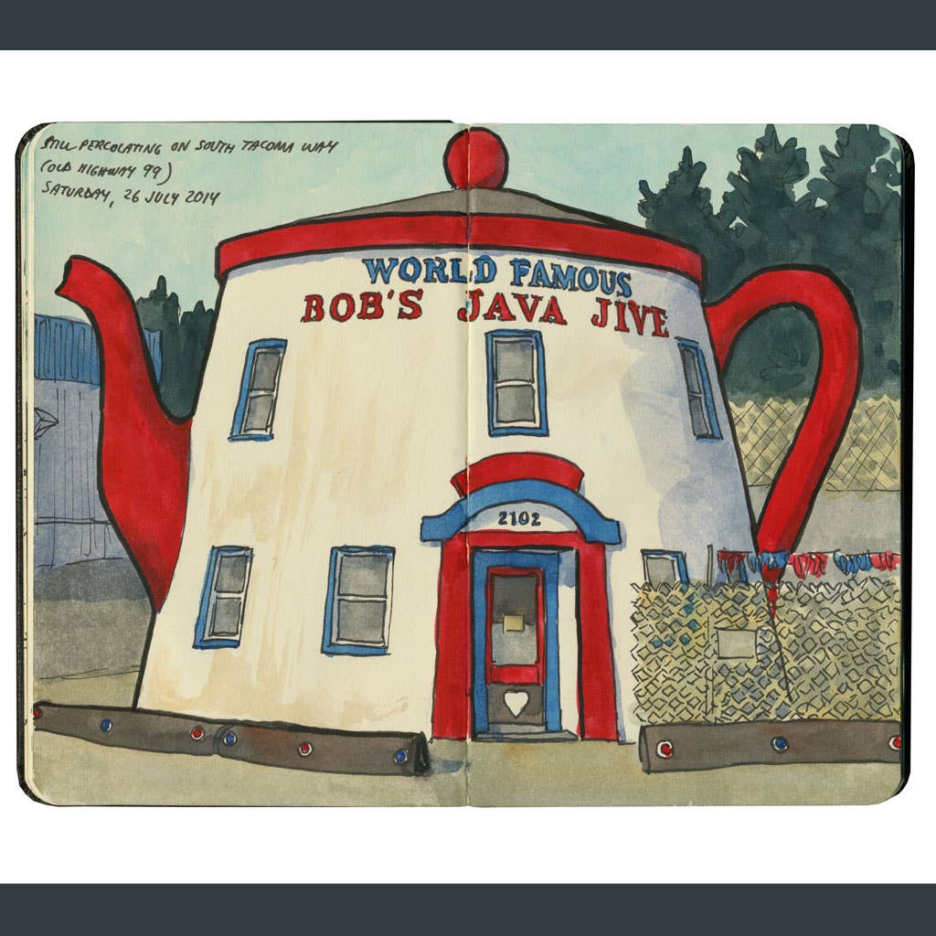 Anagram Press - Wholesale Art Print - Bob's Java Jive Sketch Print2