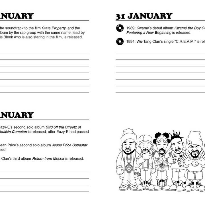 SCB - Wholesale Journal/Diary - Hip Hop Journal: A Daily Planner