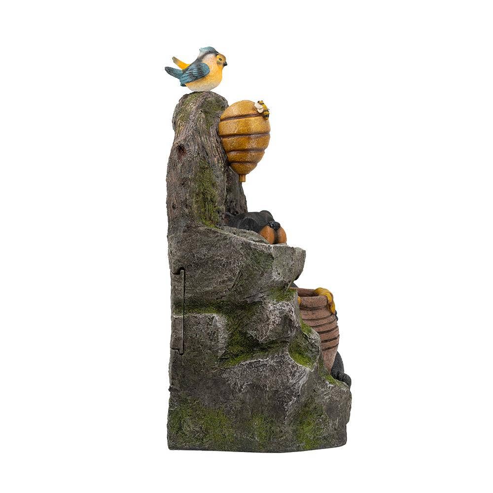 A&B Home Group Inc. - Wholesale Outdoor Ornament/Decor - 18.5x11.8x22.6" Two-Tiered Water Fountain w/ Woodland Animal6