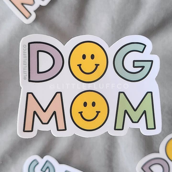 Sticker Maman Chien Amusant pour la vente par Little Fluff Co.