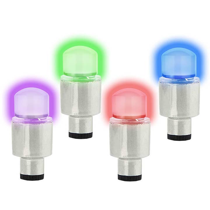 Infinite Basics - Wholesale Light Bulb/Puck - 4-Pack Multi-Color LED Tire Light