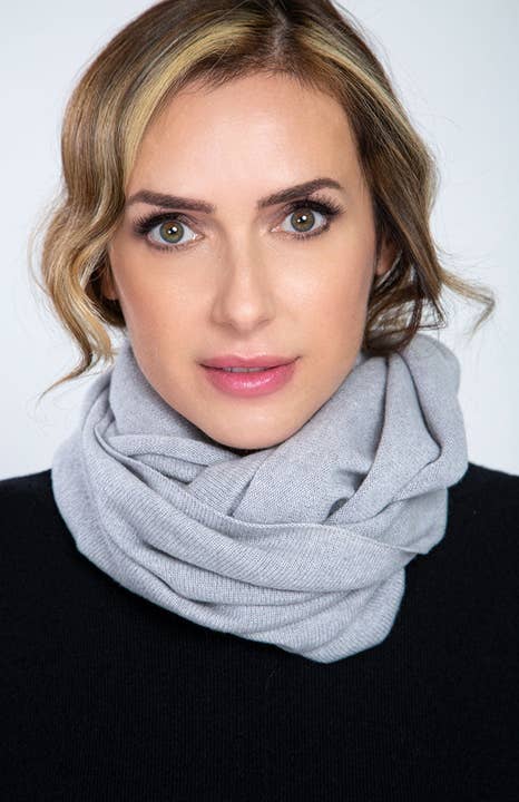 Altex cashmere – wholesale Halsduk - Dam – Rund halsduk i ren kashmir3