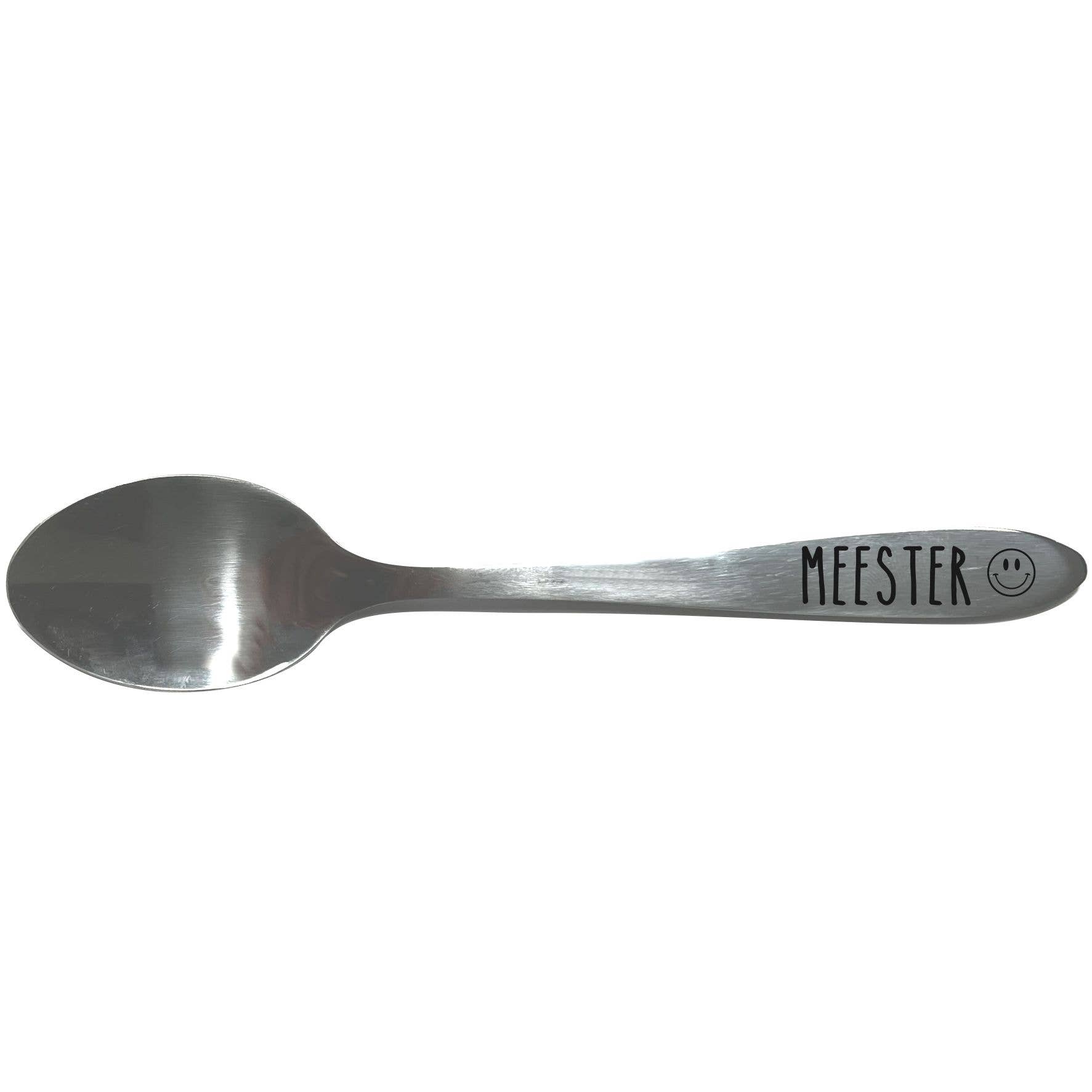 Sproetiz - Wholesale Keukenlepel - lepeltje met tekst - meester - smiley0