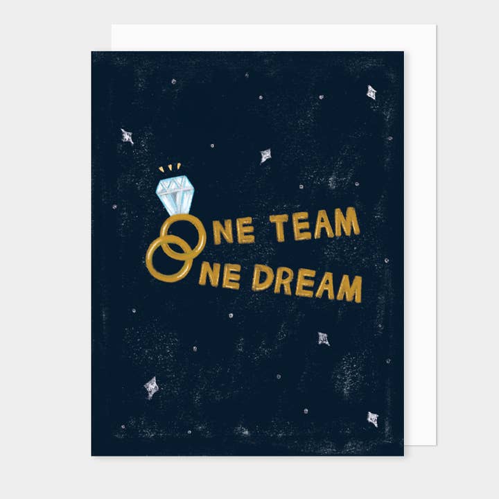 Carte de vœux One Team One Dream pour la vente par LKD - Lily Kao Design