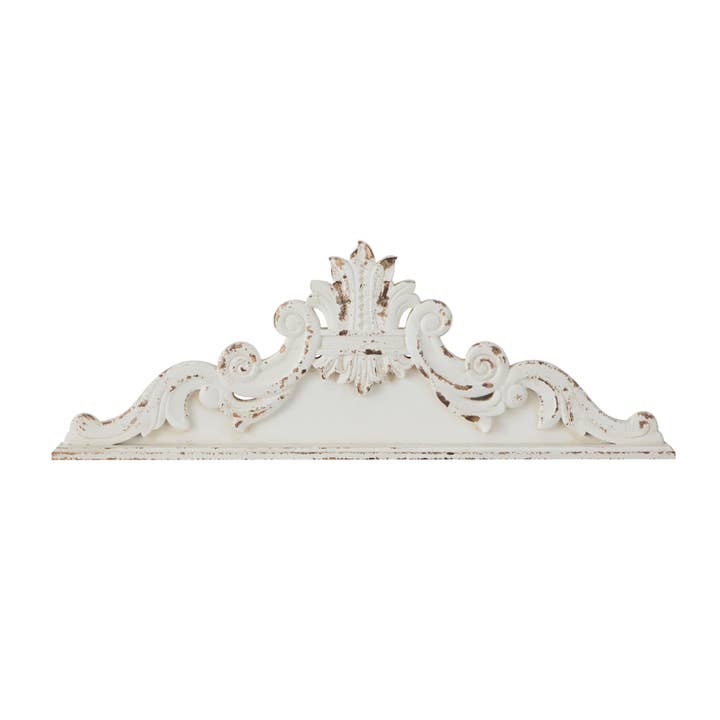 UMA Home Decor - Wholesale Wall Accent - French Country White Wood Wall Decor