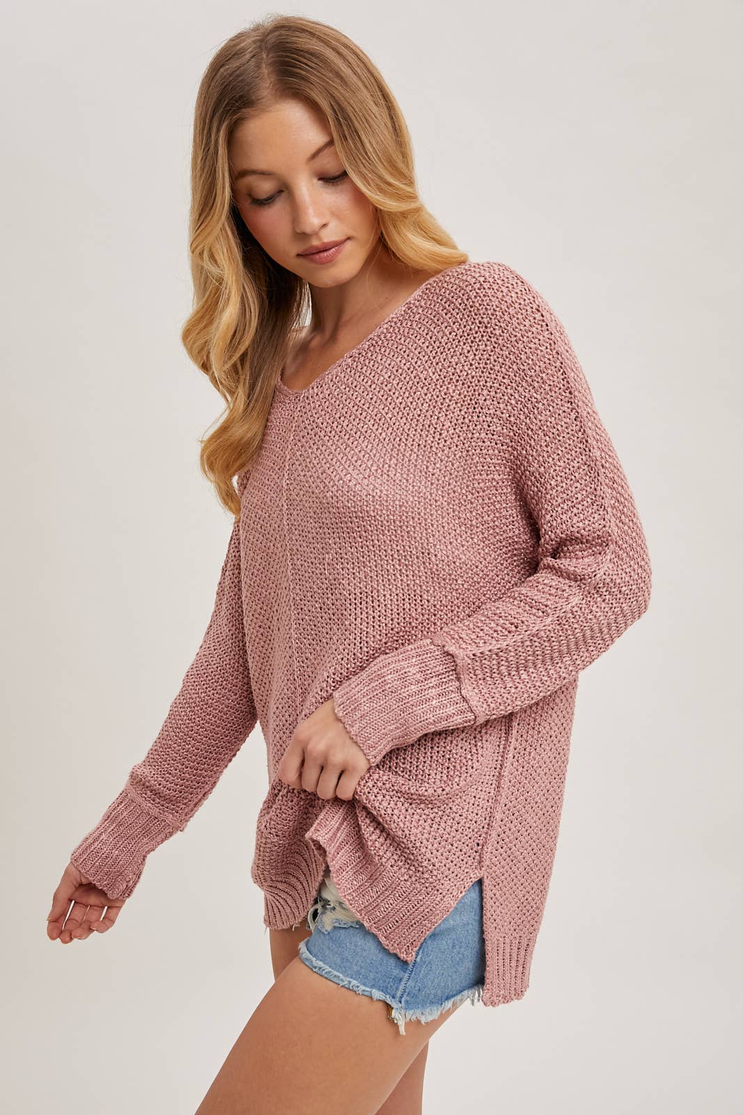 Bluivy - Wholesale Knit Sweater - Women's - REVERSE SEAM LOOSE FIT SWEATER51