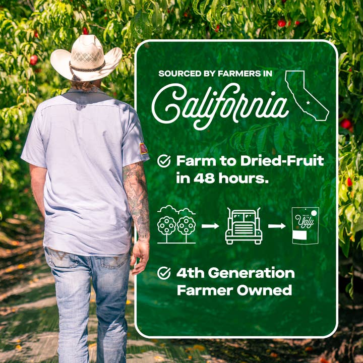 The Ugly Company - Wholesale Dried/Dehydrated Fruit - 4oz Dried and Diced Peaches4