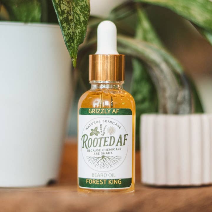 Grizzly AF- Beard Oil for wholesale by Rooted AF Naturals