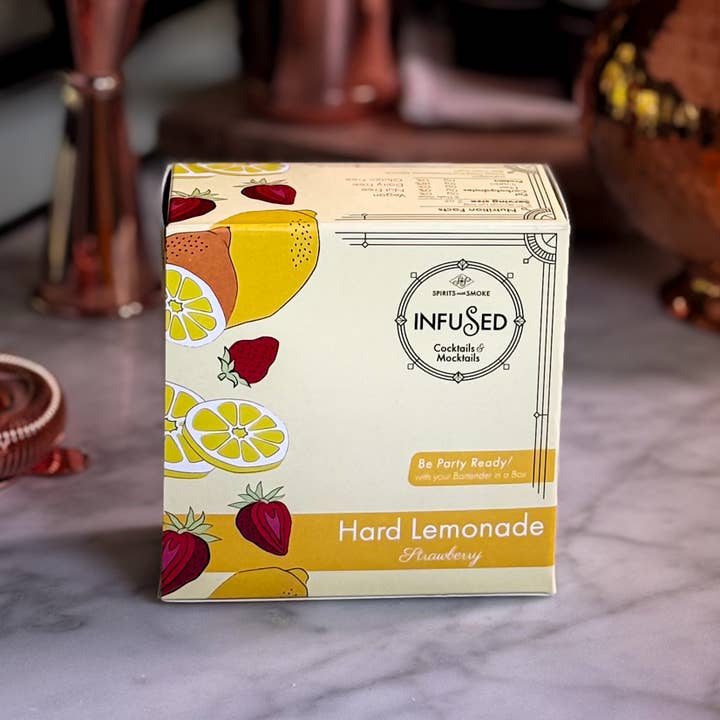 Kit de mélange pour cocktail - Limonade dure à la fraise - Infusion pour la vente par Spirits WIth Smoke