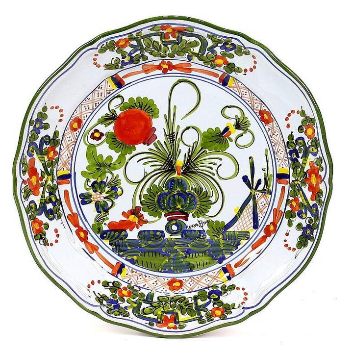 Artistica - Deruta of Italy - Wholesale Dinner Plate - FAENZA-CARNATION: Scalloped Dinner Plate (11 D)
