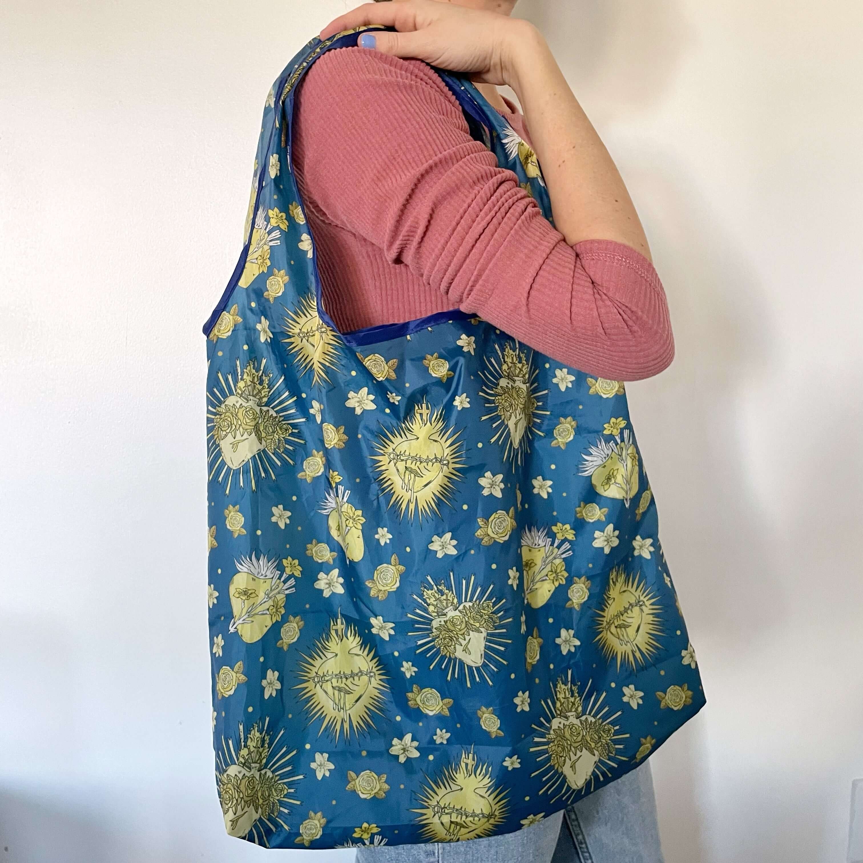 Brick House in the City - Wholesale Grocery/Shopping Bag - Catholic Re-Usable Grocery Bag - Holy Hearts Collection1