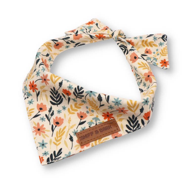 Bandana Floral Amarela por atacado de Sniff & Bark