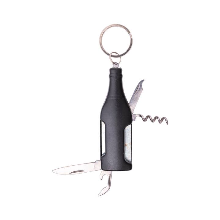 Mad Man - Wholesale Keychain - Men's - Aged to Perfection Wine Opener Multi Tool