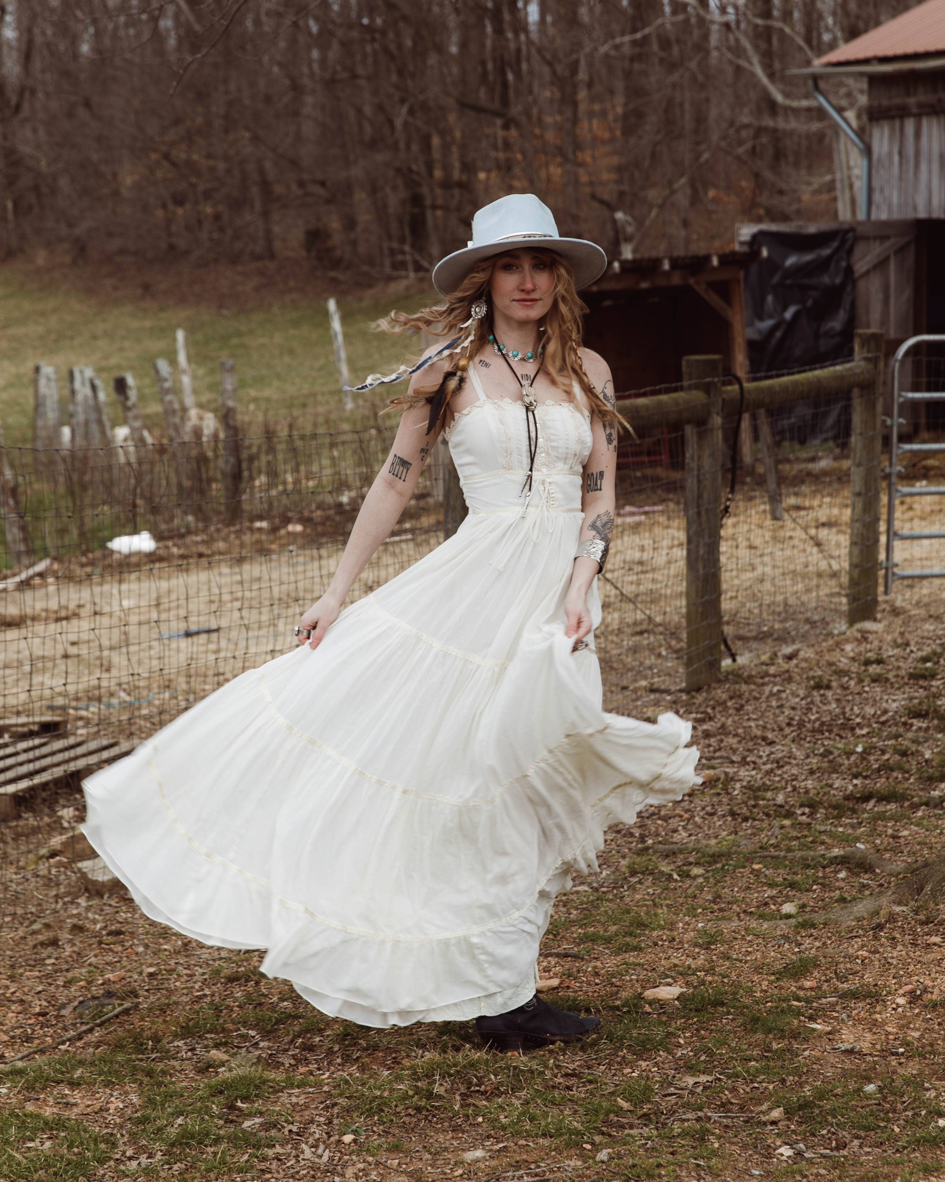 Modern Myth Jewelry - Wholesale Dangle Earrings - Concho +coyote teeth earrings AS SEEN ON LAINEY WILSON4